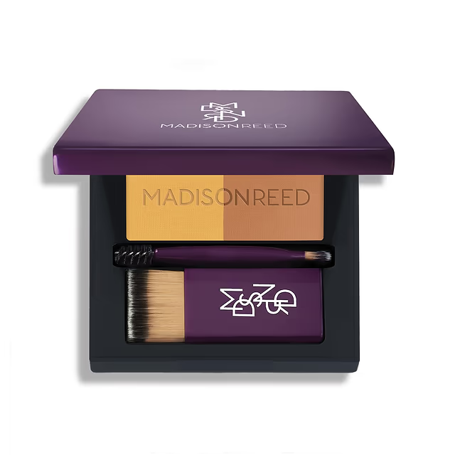 Madison Reed Root Touch Up + Brow Filler, Instant Gray Coverage, Fills in Brows & Thinning Hairlines, Temporary Concealing Powder.