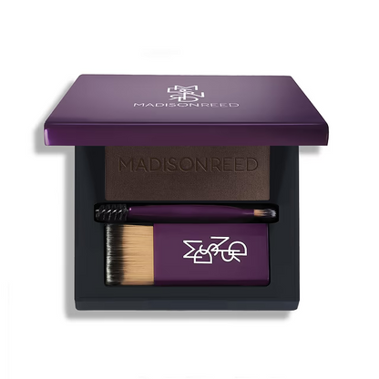 Madison Reed Root Touch Up + Brow Filler, Instant Gray Coverage, Fills in Brows & Thinning Hairlines, Temporary Concealing Powder.