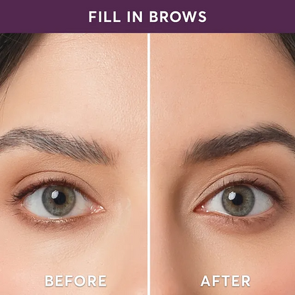 Madison Reed Root Touch Up + Brow Filler, Instant Gray Coverage, Fills in Brows & Thinning Hairlines, Temporary Concealing Powder.