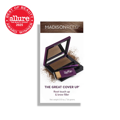 Madison Reed Root Touch Up + Brow Filler, Instant Gray Coverage, Fills in Brows & Thinning Hairlines, Temporary Concealing Powder.
